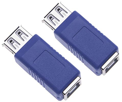 2 Stück USB 2.0 Buchse auf Drucker B Buchse Adapter USB Weiblich Druckerwechsler Koppler Verbindungsstück Kurzschluss Erweiterungs Konverter Adapter für Computer, Laptops, Festplatten (2 Pack)