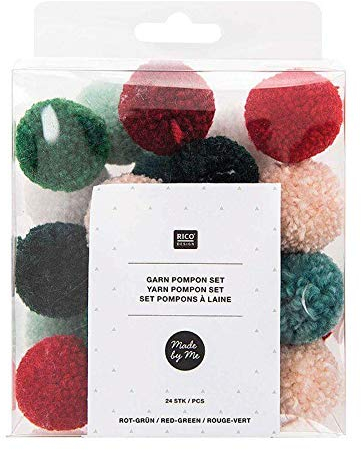 Garnpompon Jolly Xmas Klassik: 24 Pompons