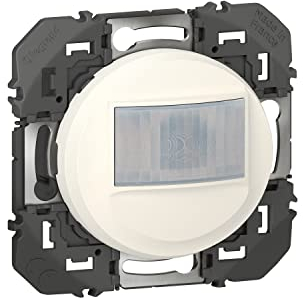LEGRAND - Interrupteur Détecteur de Mouvement 2 Fils (Sans Neutre) dooxie - Commande d'Éclairage (Sans Plaque) - Prêt à Installer - Fabriqué En France - Blanc