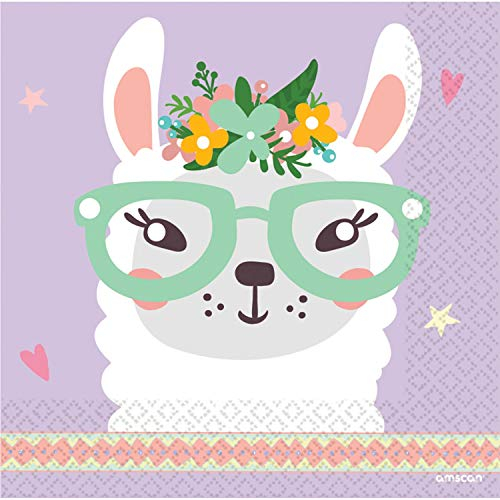 Llama Luncheon Napkins 33cm (16 pk)