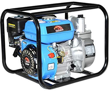 Motobomba de Agua a Gasolina BRACOG HJM20CX | Motor 4 Tiempos 196cc 6,5CV, Caudal 36.000 L/h, Elevación 28m, Aspiración 7m, Conexión 2 | Jardín y Riego