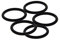 Othmro NBR O-Ringe, 41 mm x 34,8 mm x 3,1 mm, Schwarz, 10 Stück