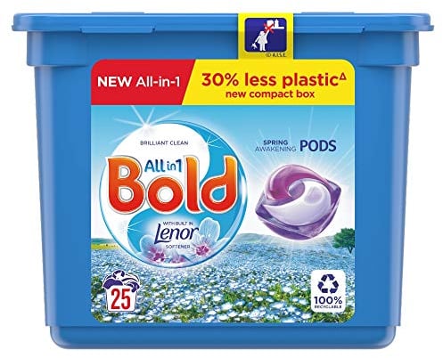 Bold All-in-1 Pods Washing Liquid Capsules Spring Awakening 25 Washes
