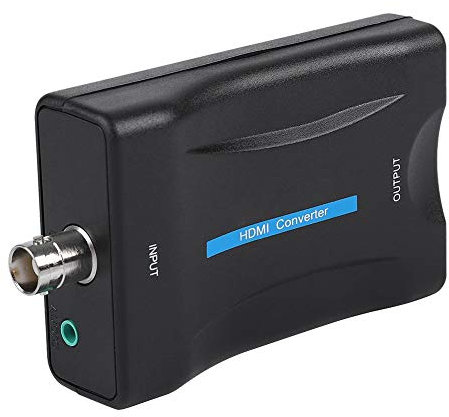CCYLEZ BNC to HDMI Converter, 1080P/720P Video Adapter, Camera CCTV & TV Projector Compatible