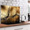 murando Glass Splashback for Kitchen Backsplash Cooker Protector Tempered Glass Decorative Wall Art Panel Heat Resistant Graphic 80x60 cm / 32x24 Flowers Dandelion Nature b-B-0460-aq-e