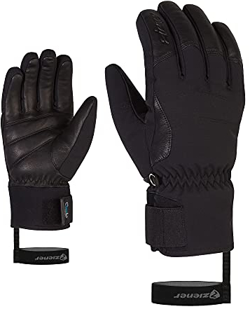 Ziener Damen Kale Ski-Handschuhe/Wintersport | wasserdicht extra warm Wolle, black, 7