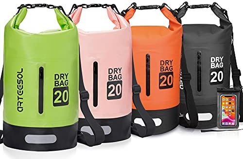 Blackace arteesol Dry Bag - 5L 10L 20L 30L Waterproof trockener Beutel/Sack wasserdichte Tasche mit Langem justierbarem Bügel für Kayaking Boots-Ausflug Kanu/Fischen/Rafting/Schwimmen/Snowboarding