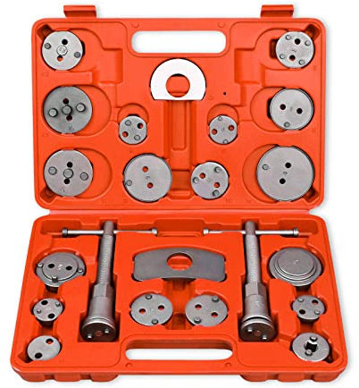 VA-Cerulean Bremskolbenrücksteller,22tlg Bremskolben Rückstellwerkzeug Set mit Koffer,Bremsenrücksteller,Universal Instandsetzung KFZ-Werkzeug