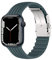 Correa de Silicona a Rayas para Apple Watch Bands 42mm 44mm 45mm 49mm,Silicona Deportiva con Pulsera de Hebilla de Acero Inoxidable para iWatch Ultra Series 8 7 6 5 4 3 SE,verde oliva
