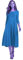 Womens Ladies Plain Jersey Swing Dress Casual Long Sleeve Midi Dress Skater UK Size (Teal, 16-18)