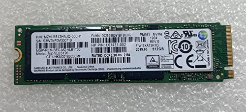 Pour Samsung HP L65637-001 SSD SSD 512 Go L01431-002 nvme MZ-VLB5120 MZVLB512HAJQ-000H1