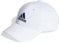 adidas Unisex Cotton Twill Baseball Cap, White/Black, S