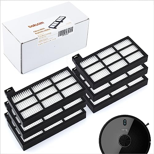 BAKUUM Pack 6 Filtros Hepa para deposito de solidos (polvo) de Cecotec Conga Series 4090, 4490, 4690 Ultra Filtros HEPA para robot aspirador. Accesorios y repuestos.