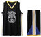 2-Teiliges Kinder/Erwachsene Basketball Jersey - Ärmelloses Atmungsaktives T-Shirt Weste und Shorts - Schwarz L