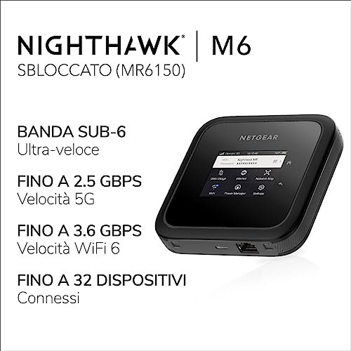 Netgear Nighthawk AX3600 M6 Router 5G + Batería del Router móvil