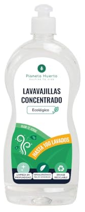 PLANETA HUERTO | Lavavajillas Manual Hipoalergénico Perfumado 750mL – Lavavajillas Limpieza Ecológica y Suave para Todo Tipo de Utensilios, Con Fragancia Natural y Apto para Pieles Sensibles