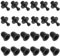 LT Easiyl 24pcs Clips de Grille Audio Accessoire d'assemblage de Haut-Parleur Clips Mâles et Femelles pour Grille de Haut-Parleur Fixation d'armoire avec 12 Clips Mâles Femelles de Chaque