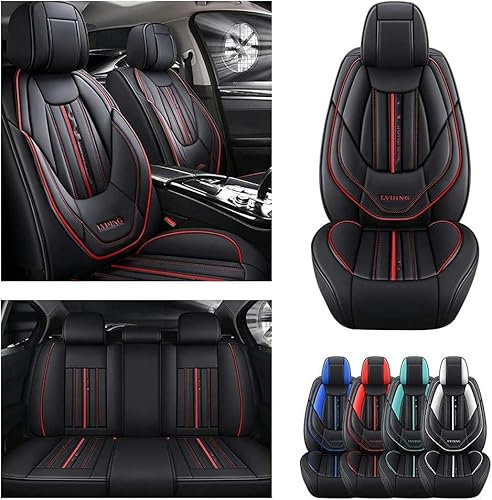 DELPOS Sitzbezüge Auto Autositzbezüge Universal Set für Mercedes Benz SLK 350 R171 / SLK 280 R171 / SLK 300 R171 Auto Zubehör, Schwarz