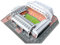 Habarri Mini Anfield Stadium Puzzle 3D - 3D Puzzle-Stadion - Kleines 3D Fußballstadion für Kinder und Erwachsene - Mini Fußballstadion Modell - Modellbau - 36 Elemente