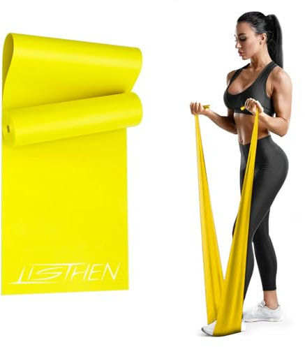 LISTHEN Elastikbänder für Haltungsgymnastik und Schulter- und Sprunggelenkrehabilitation, Therapeutisches Band für Physiotherapie und Fitness, Theraband für Fitnesstraining (Leicht)