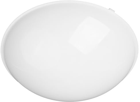 POPETPOP White Ceiling Light Cover, Round Decorative Lampshade for Bedroom, Hallway, Staircase, Emergency Light Fixture, Easy to Install