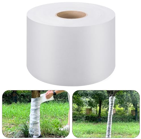 GIONAR 137Mx12CM Baum Winterschutz Wickelstreifen - Stammschutz Winter - Kälteschutz Frostschutzvlies Pflanzenschutz,Pflanzenschutz für Olivenbaum Palmen Reißfest Atmungsaktiv Waschbar UV Stabil