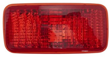 EDA PREMIUM auto Stoßstange, Nebelscheinwerfer, Lampe Rechts Rot 1149215R passend für MITSUBISHI LANCER 2003-2007, SDN/ESTATE, W21W, an Heckstoßstange, ohne Rahmen