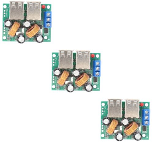 HOMSFOU 3pezzi Modulo Di Alimentazione Con Porte Usb Alta Efficienza Compatte Capacità Materiali Resistenti