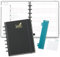 BEZEND Familienplaner 2025 mit 6 Spalten, 18.9 x 24.1 cm, Family-Timer mit 12 Monate: Jan bis Dez 2025, Disc-Bindung & PU-Leder Hardcover, 100gsm, Schwarz