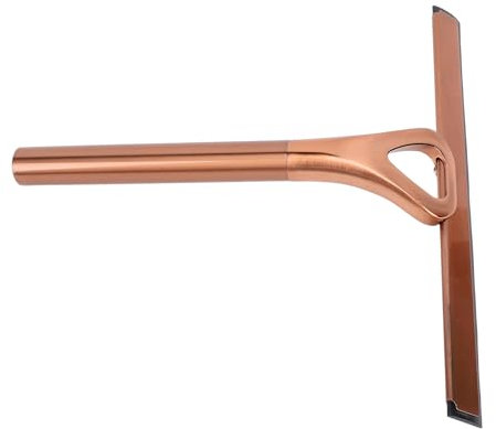 Duschabzieher, 22 cm, Edelstahl-Fensterabzieher für Duschtüren, Fenster, Fliesen, Spiegel, Badezimmer (antike Bronze)