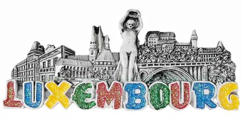 Luxembourg Refrigerator Magnet Travel Souvenir Fridge 3D Decoration Magnetic Sticker Craft