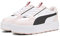 PUMA Baskets Karmen Rebelle pour femme, Puma Blanc/PUMA noir/rose givré, 40.5 EU