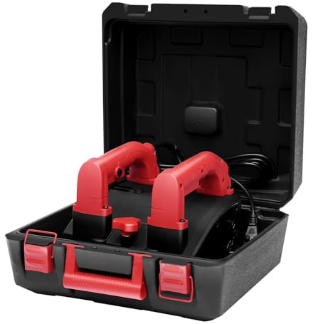 Donened - Cepilladora eléctrica de pared, 1200 W, hasta 1-4 mm de profundidad, pala de pared portátil con bolsa de transporte, lijadora de hormigón, lijadora de hormigón, lijadora