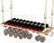 Weinregal Weinregal aus Metall verstellbares Glas Weinflaschenregale umgedrehte Weinbecher Lagerregale für Küche Esszimmer Bar Weinkeller Gold/Farbe/60 cm * 30 cm