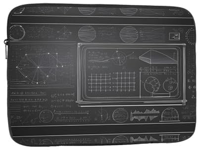 YYHWHJDE Laptophülle für Blackboard, Mathematikbild, stoßfest, tragbar, 30,5 cm (12 Zoll), für Damen und Herren, Geschäftsreisen, Schule und Büro, den täglichen Gebrauch