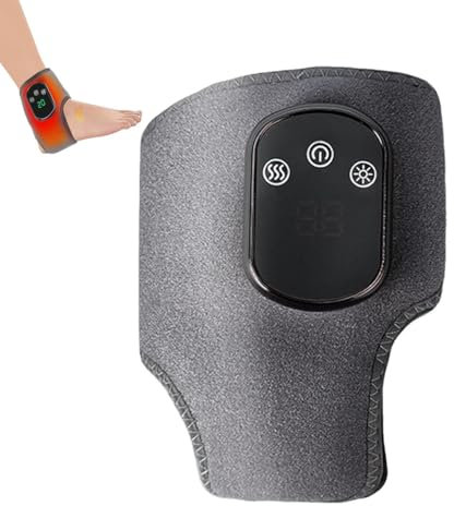SolEVA Foot Massage, SolEVA Fußmassage, SolEVA Dreifach-Methode Fußmassagegerät, 3-in-1 Elektrische Massagegeräte, schnurloser Knöchelmassagegeräte mit Hitze, 3 Modi, 5 Wärmestufen