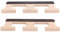2 pcs Banjo Bridge 5 cordes, pont en pont en pose en rose 5 cordes accessoires en bois standard en palissandre standard pour ajustement universel