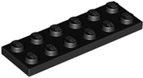 LEGO Plate 2 x 6 Part 3795 (Black, 50, Bricks)