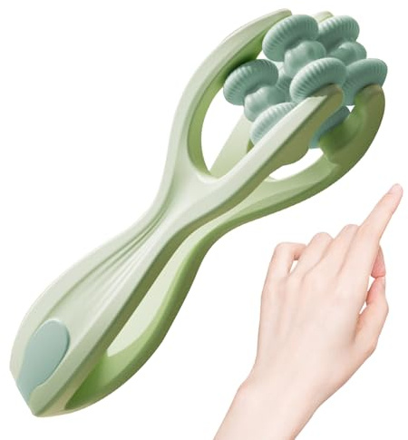 Double Roller Finger Massager – Silicone Hand Joint Massage Roller | Manual Strengthining Tool For Arțhritis Reĺief, Stŕess & Tĥerapy, Portable Hand Cáre Stick