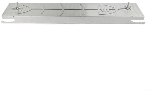 Hosrivae Stainless Steel Flame Salmon Holder for Fire Bowls & Kettle Barbecues, 52 x 11.5 x 3 cm, 304 Grade, Dishwasher-Safe, 180° Rotating with 5 Tilt(A)
