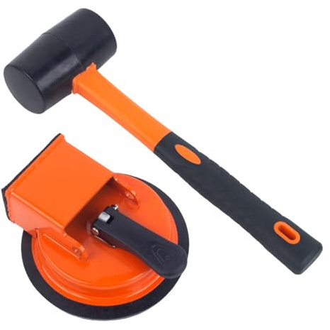 Floor Gap Fixer Tool with Suction Cup - Floor Gap Repair Tool with Hammer for Laminate & Vinyl Plank Floors, Home DIY Fixer