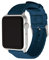 Archer Watch Straps - Uhrenarmbänder aus Nylon-Sitzgurtmaterial für Apple Watch (Navy Blau/Edelstahl, 40/41/42mm)