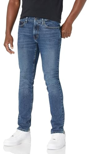 Amazon Essentials Herren Stretchjeans, Skinny-Passform - Auslauffarben, Vintage Waschung, 38W / 32L