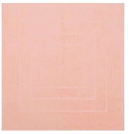 Betz Badvorleger Palermo 100% Baumwolle Badematte Badteppich Duschvorlage Größe 60x60 cm Qualität 680g/m² Farbe apricot