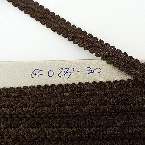 Be-Creative Bordure tressée pour abat-jour Marron foncé 13 mm 1 m