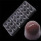 Moule à chocolat professionnel demi-cercle en polycarbonate 21 cavités