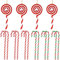 16 Pezzi Albero di Natale Bastoncini di Zucchero Candy Cane Caramelle Decorazioni Natalizie in plastica Ornamenti Natalizi da Appendere Abbellimenti