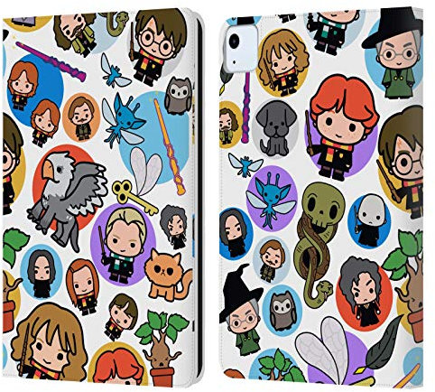 Head Case Designs Licenciado Oficialmente Harry Potter Patrón Reliquias de la Muerte XXVIII Carcasa de Cuero Tipo Libro Compatible con Apple iPad Air 2020/2022