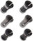 EMSea 6Pcs Router Bit Collet Chucks High Speed Steel Woodworking Milling Cutter Extension Collet Sleeve Adapters 6mm 6.35mm 8mm