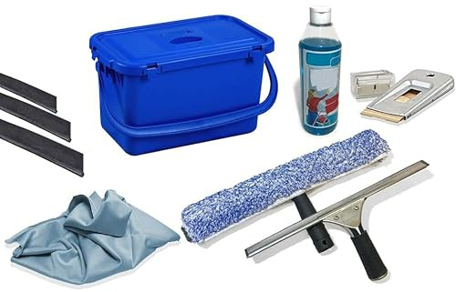 Bayersan Window Cleaning Equipment Set with Bucket Squeeges And Other Cleaning Supplies
